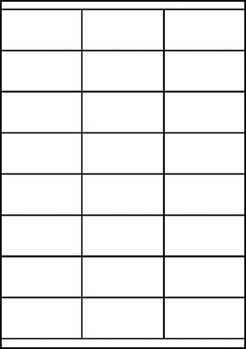 Etiket Avery Zweckform 3422 70x35mm wit 2400stuks-2