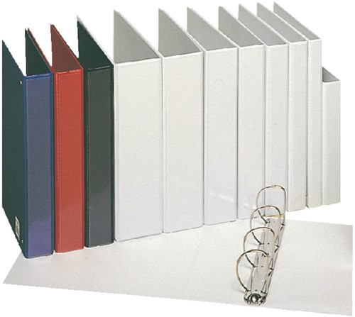 Presentatieringband Esselte A4 4-rings D-mech 30mm wit-3