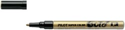 Viltstift PILOT Super SC-G-F lakmarker rond goud 1mm
