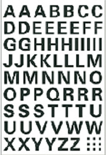 Etiket HERMA 4158 10mm letters A-Z zwart