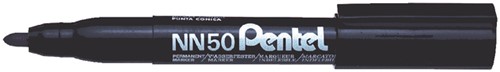 Viltstift Pentel NN50 rond zwart 1.5-3mm