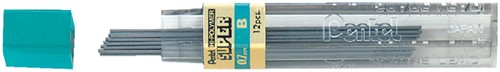 Potloodstift Pentel 0.7mm zwart per koker B