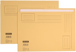 Vouwmap Quantore A4 ongelijke zijde 230gr beige