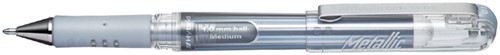 Gelschrijver Pentel K230M zilver 0.4mm
